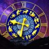 starry sky, star sign, clock, dial gold, dial, astrology, astrology, astrology, astrology, astrology, astrology