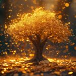 ai generated, magical, tree, realism, prosperity, symbol, golden, luminescence, money, enchanted, treasure, nature, gold, leaves, wealth, radiant, glow, opulent, alchemy, riches, fortune, coins, glistening, abundance, fantasy, prosperity, prosperity, prosperity, abundance, abundance, abundance, abundance, abundance
